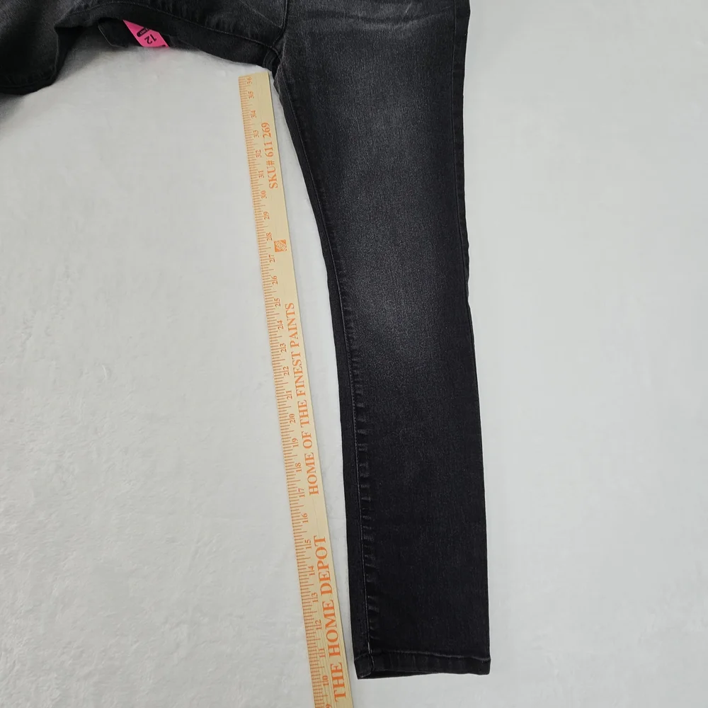 Children’s Place Girls Skinny Jeans Size 12 Nimbus Wash Black NEW Denim